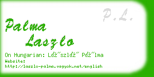 palma laszlo business card